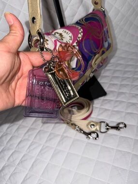 Coach Poppy graffiti print purse